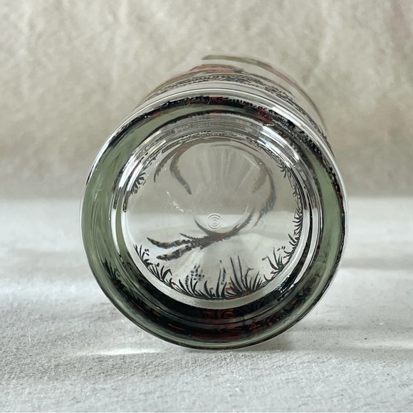 Vntg Libbey Highball Glass Red Ring Neck Pheasants Hunting Barware Game Bird - Picture 6 of 8